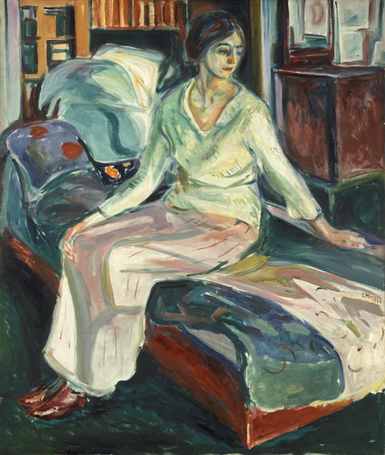 Munch of the week- Seated Model on the Couch, 1924-26