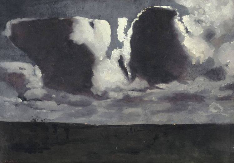 George Hendrik Breitner, Clair de lune (entre 1887 et 1889) 101 x 71 cm Paris, musée d'Orsay