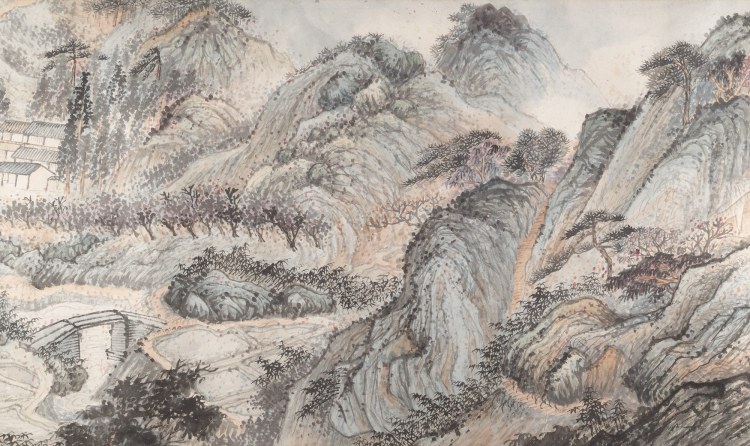 Shitao_rouleau_vers 1700_détail1