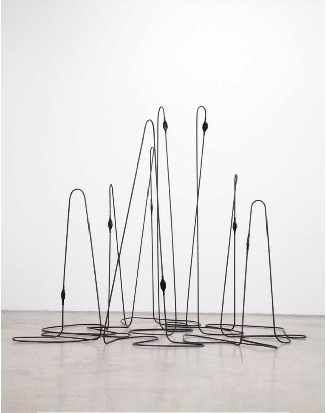 Tatiana Trouvé, Untitled 2008, Metal, rubber, 208 x 268 x 240 cm
