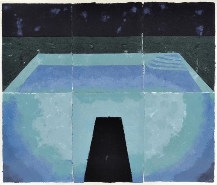 «Schwimmbad Mitternacht (Paper Pool 11)», 1978. David Hockney. Tyler Graphics Ltd