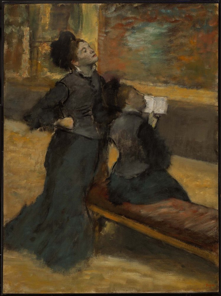 Visite au musée, Edgar Degas