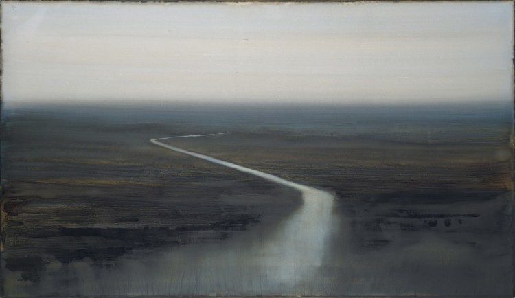 Christophe Cherel [+] Fleuve, 2011 Peinture 100 x 180 cm