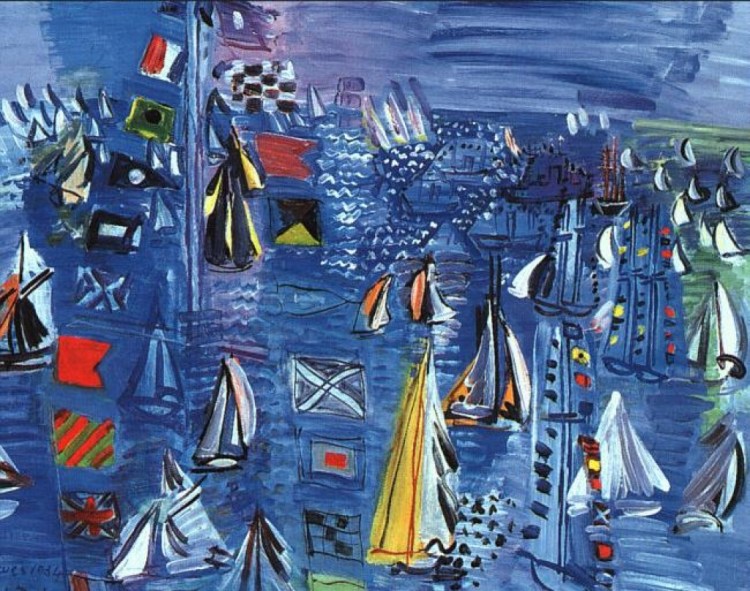 Les régates à Cowes, 1930-34, Raoul Dufy (1877-1953), huile sur toile, 130 x 162 cm, collection particulière