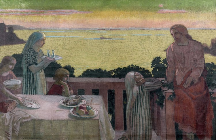 Perros-Guirec, Jésus chez Marthe et Marie, 1917, Maurice DENIS (1870-1943), huile sur toile, 102 x 157 cm, Collection privée