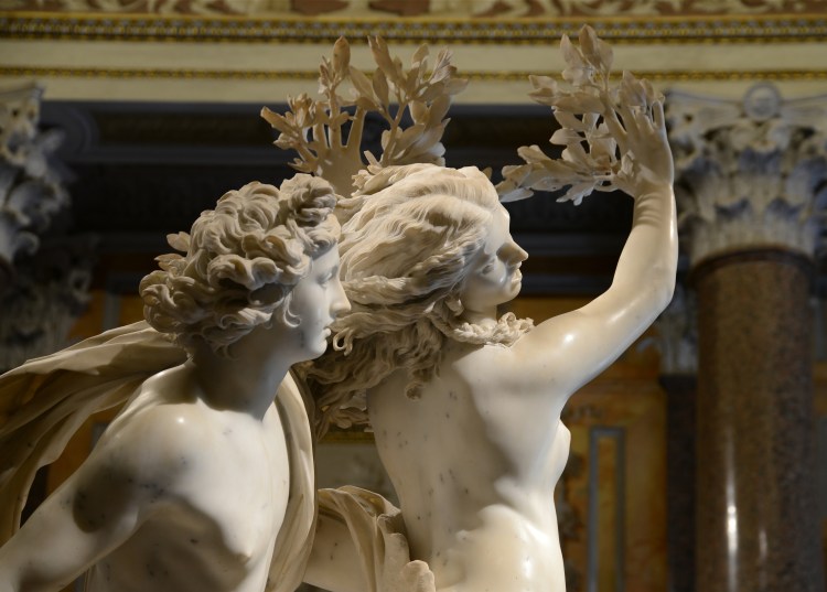 Apollon et Daphné,1622_1625, Gian Lorenzo Bernini, dit Le Bernin (1598-1680), marbre, H 243 cm., Rome Galerie Borghèse